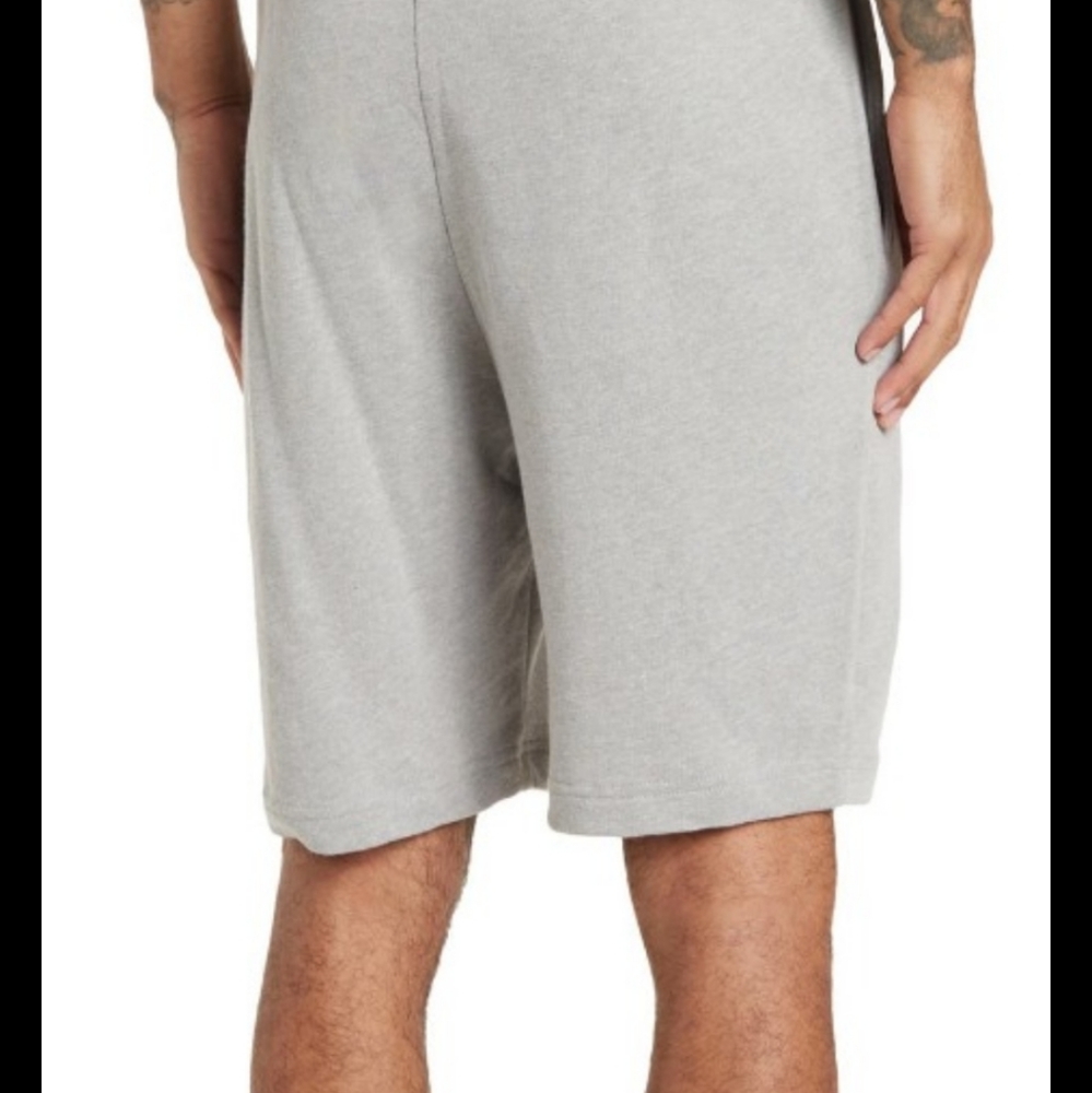 TOMMY HILFIGER Logo Print Men's Lounge Shorts Size LG Grey BNWT RETIRED - Picture 2 of 5